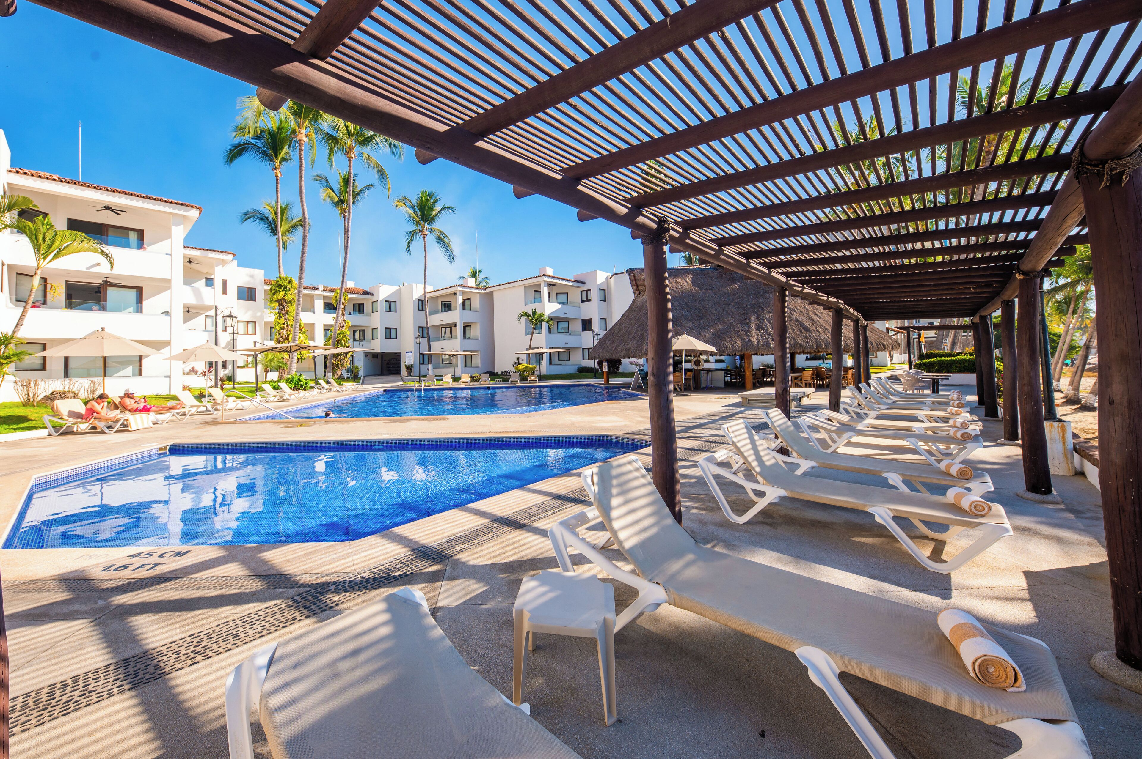 Outdoor pool, open 9:00 AM to 9:00 PM, pool umbrellas, sun loungers