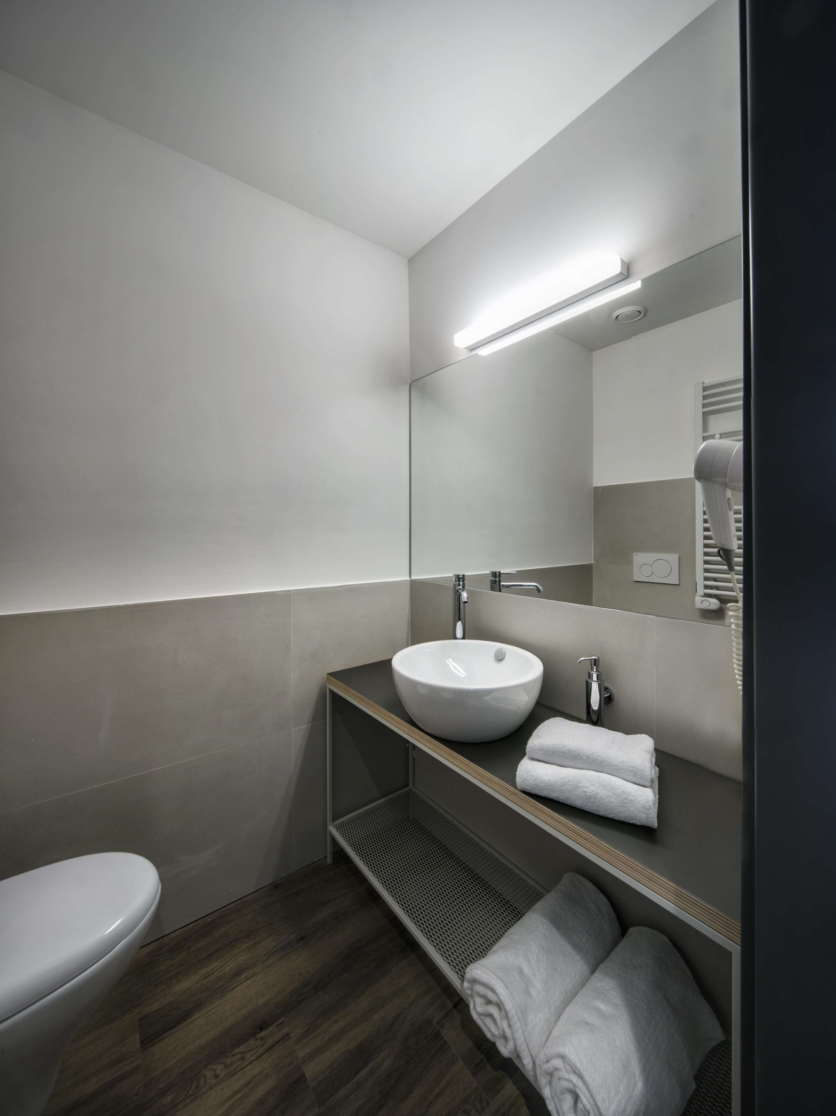 shower, free toiletries, hair dryer, bidet