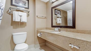 Free toiletries, hair dryer, towels, soap