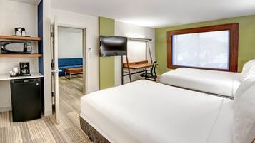 Suite, 2 Queen Beds | 1 bedroom, in-room safe, desk, blackout drapes