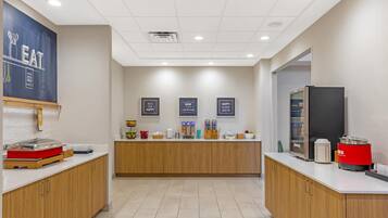 Free daily buffet breakfast