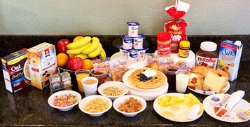 Free daily buffet breakfast