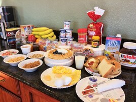 Free daily buffet breakfast