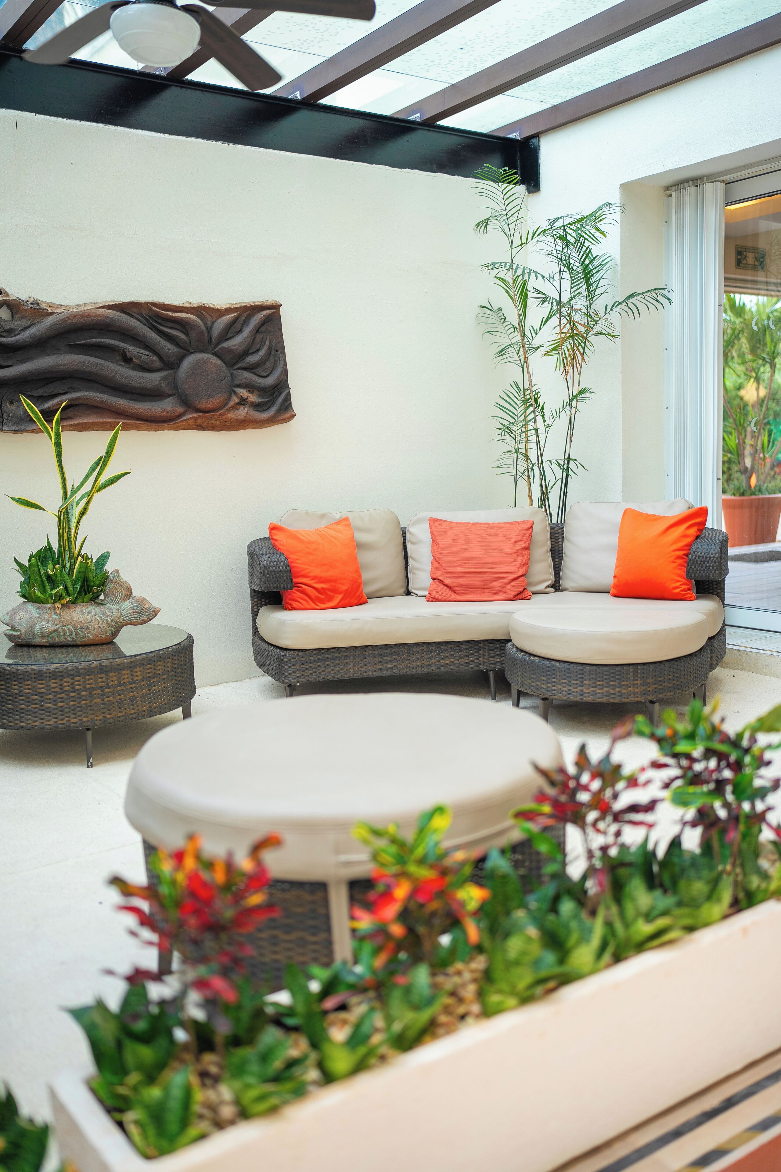 Coin salon dans le hall