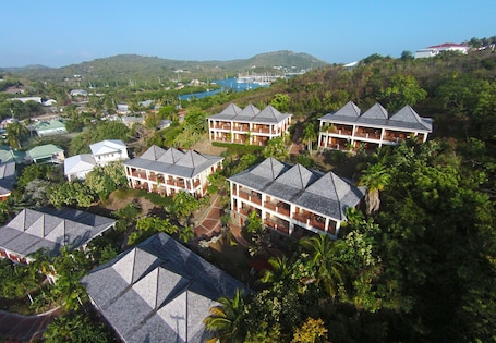 Aerial view. Antigua Superyacht Marina & Resort