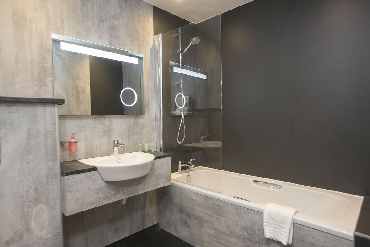 double or twin room (not dog friendly) | bathroom | hair dryer, towels