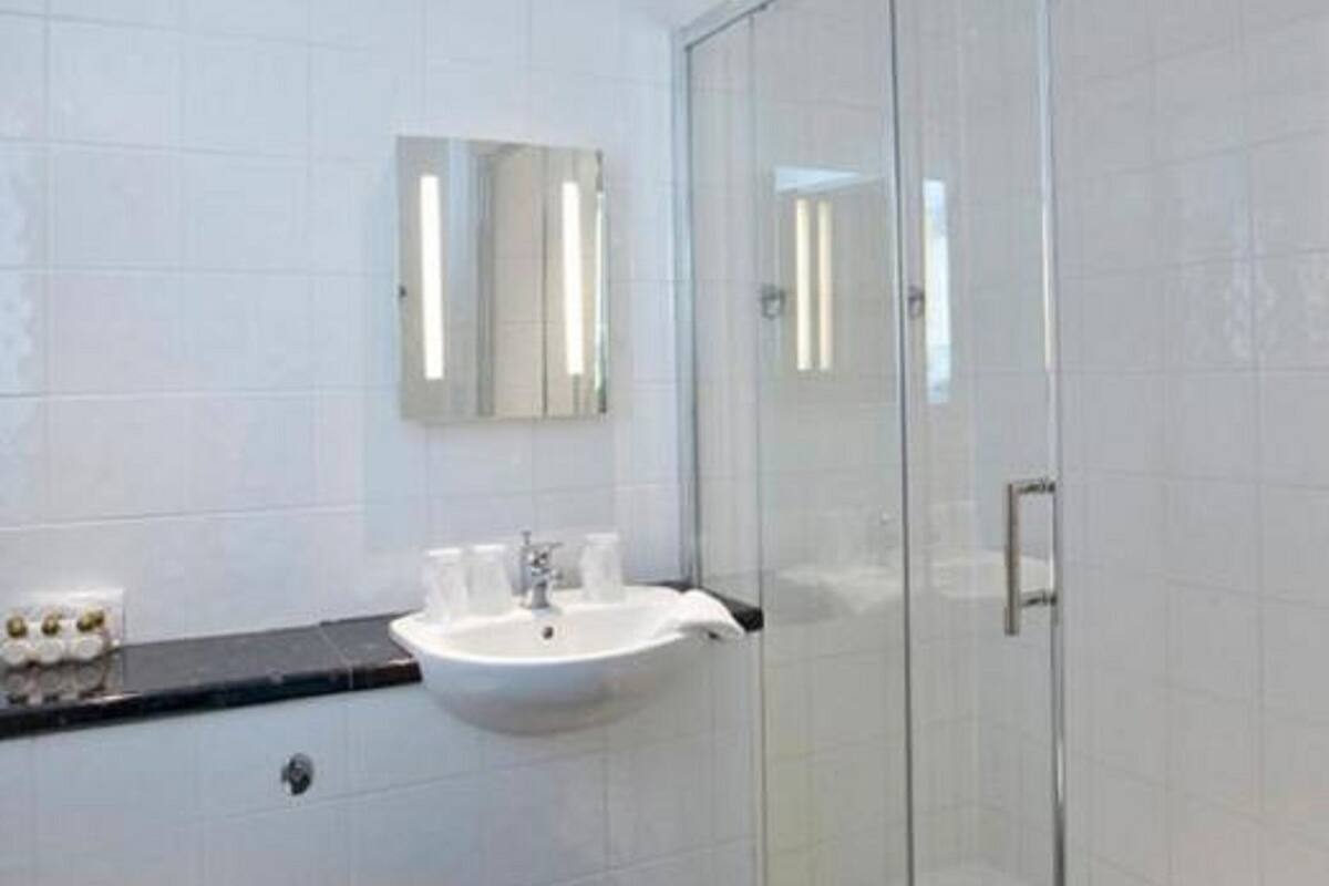 double room (not dog friendly) | bathroom | hair dryer, towels