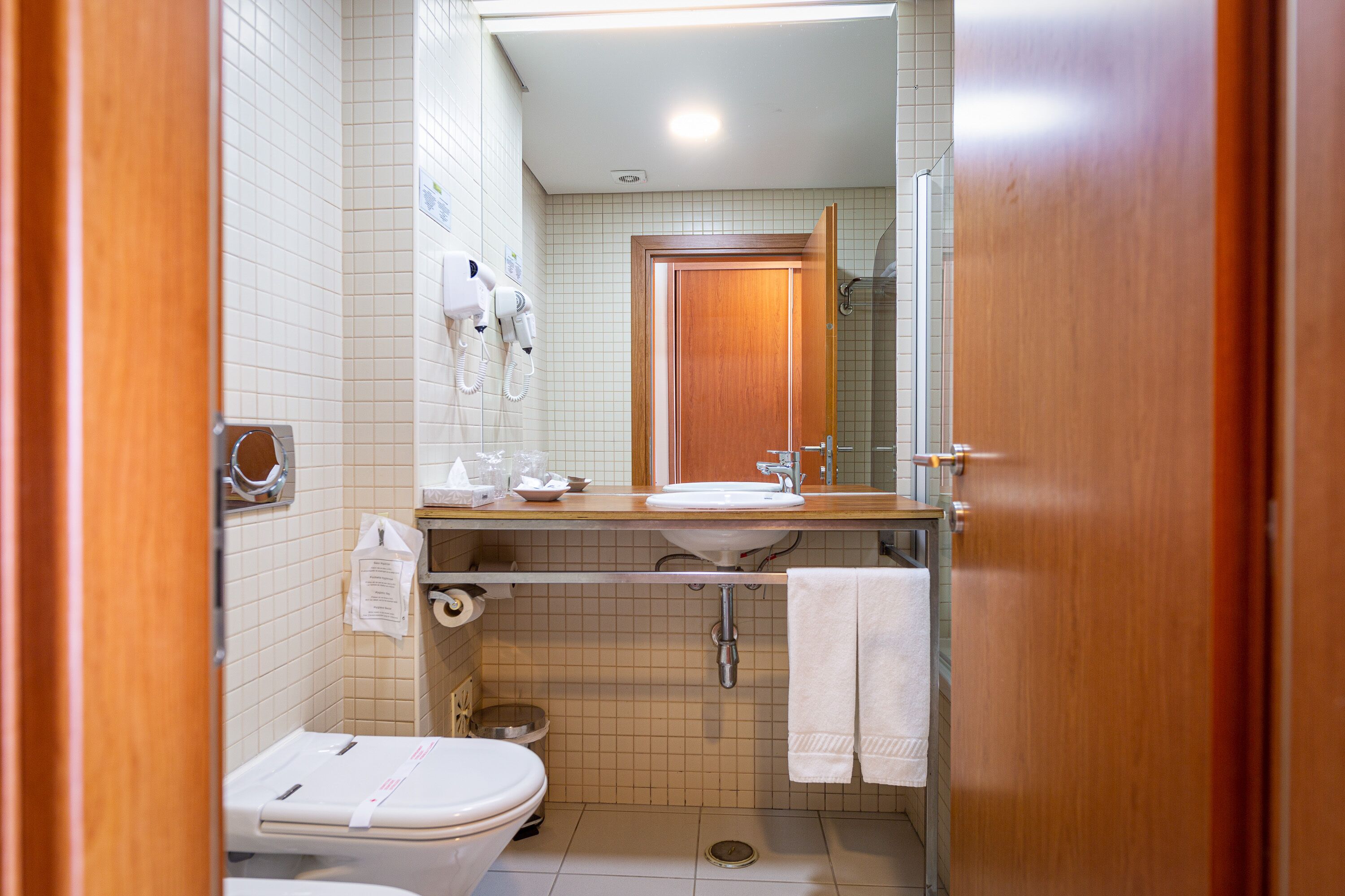 minibar, desk, laptop workspace, blackout curtains