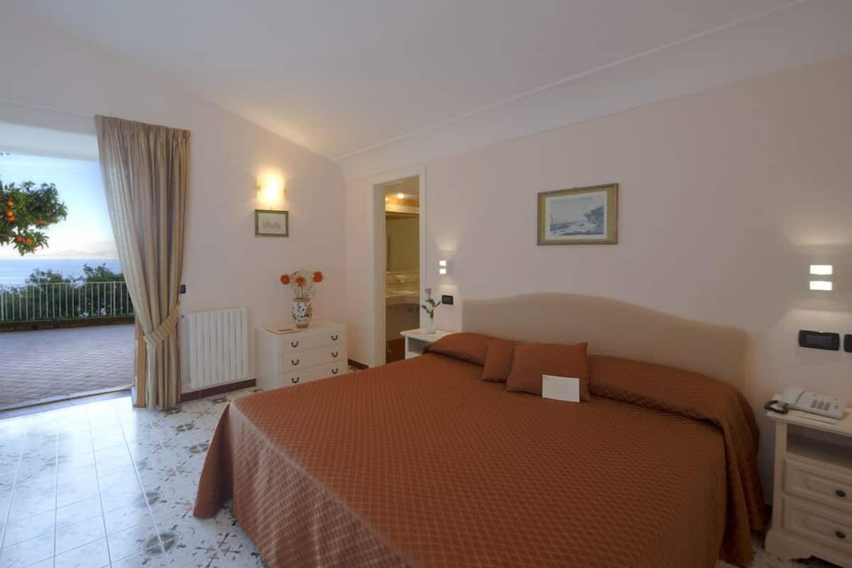 Classic Double or Twin Room, Partial Sea View | View from room