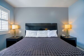 Desk, free WiFi, bed sheets