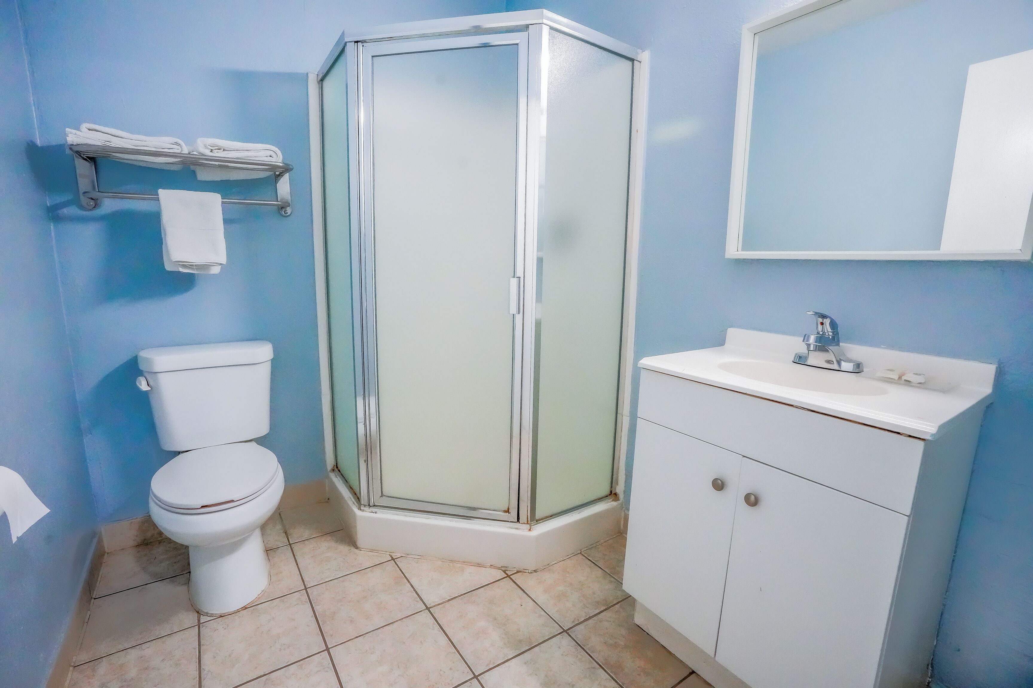 Free toiletries, towels