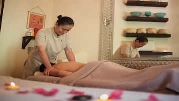Tratamientos corporales, aromaterapia, masajes con piedras calientes