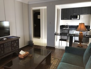 Junior-suite | Stue | LED-tv, dvd-afspiller, premierefilm