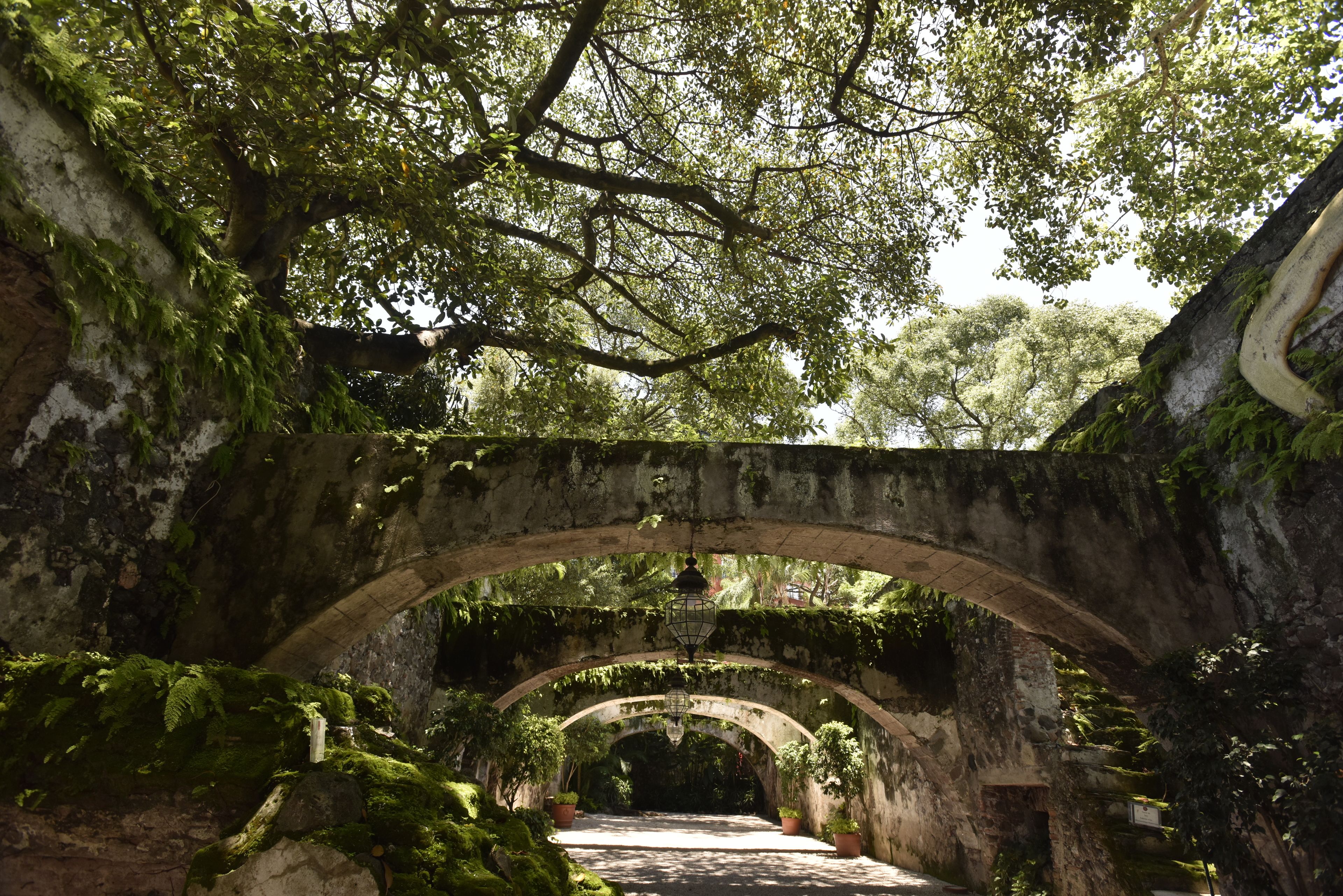outdoor banquet area