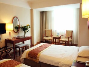 Standard Twin Room | Desk, blackout drapes, free wired internet - GreenTree Inn Suzhou Wuzhong Hotel (Suzhou)