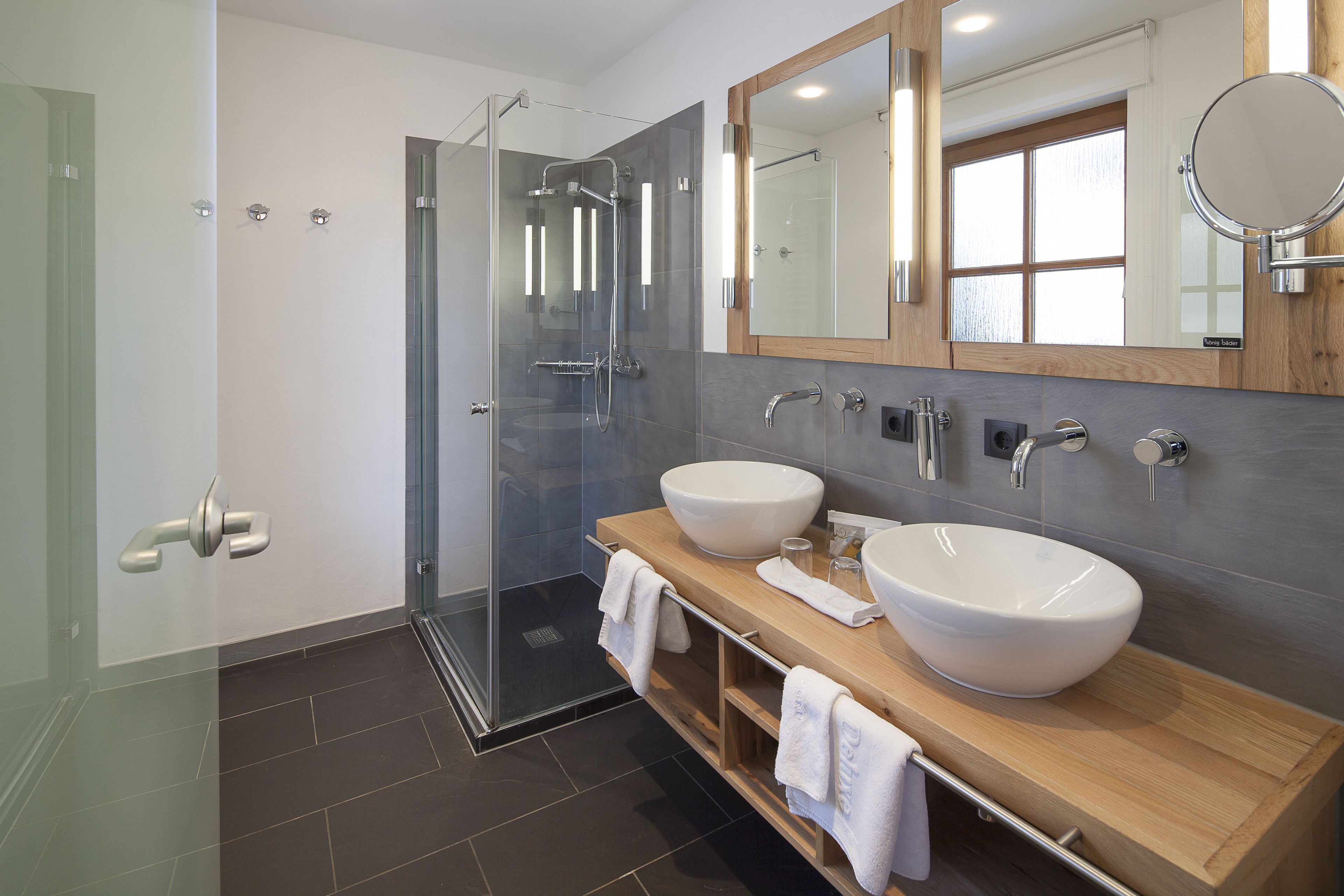 free toiletries, hair dryer, towels