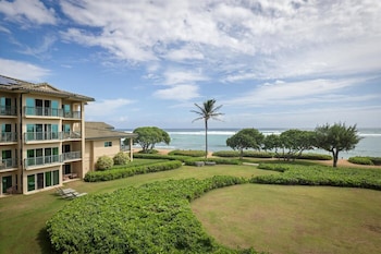 Condo, 2 Bedrooms, Oceanfront (3 Bath) | View from room at Waipouli Beach Resorts & Spa Kauai by OUTRIGGER