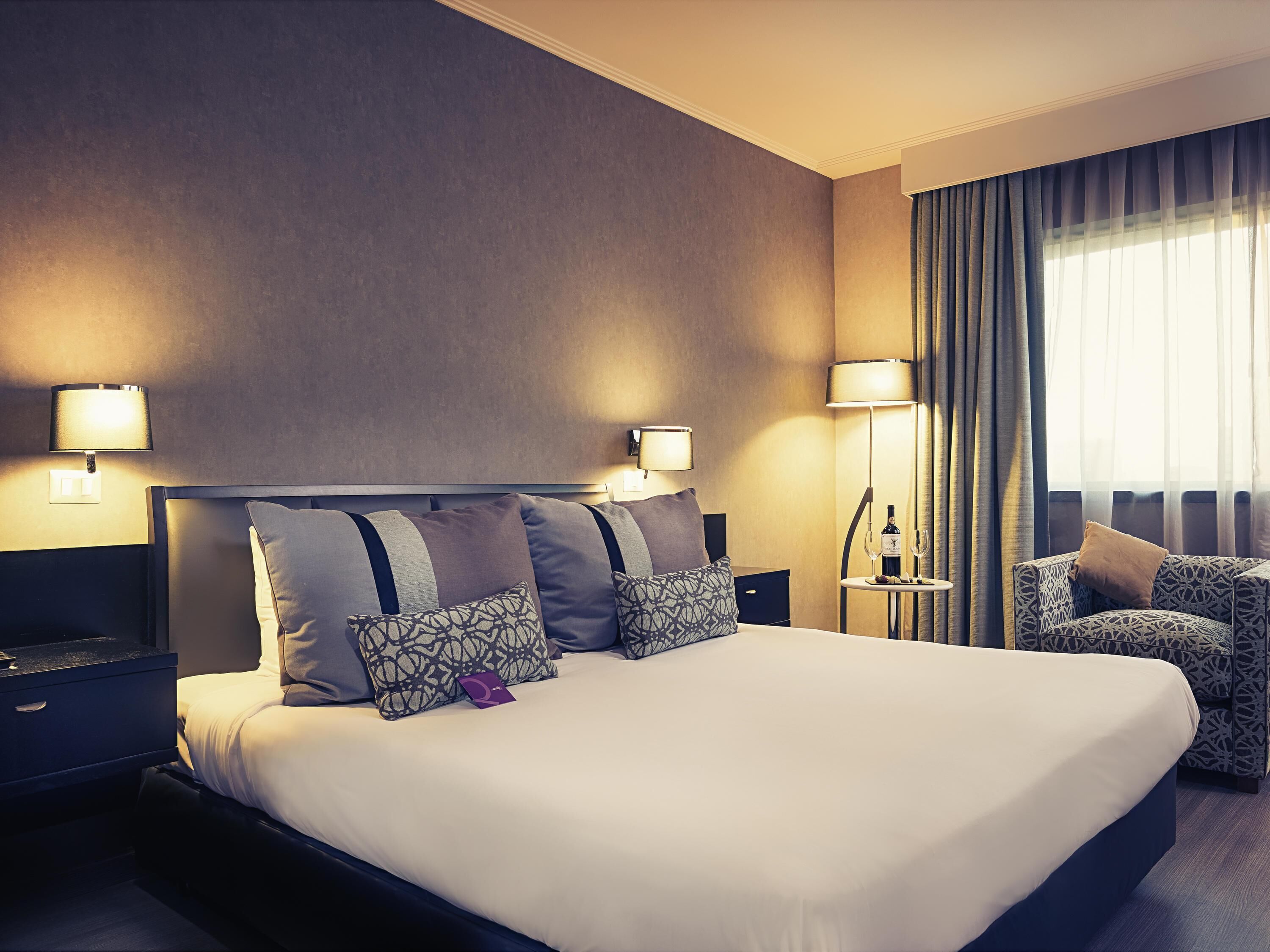 Down duvets, Tempur-Pedic beds, minibar, in-room safe