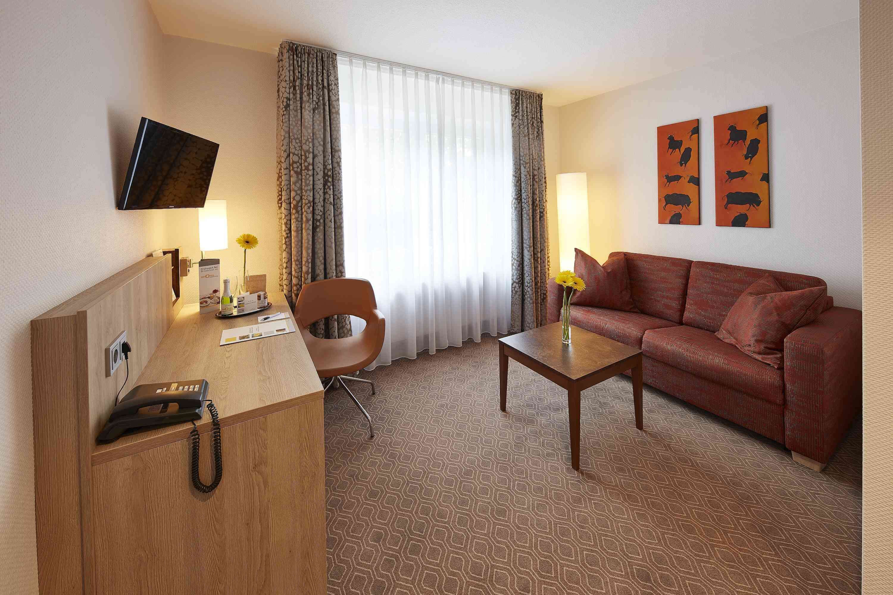 superior double room | in-room safe, desk, blackout curtains, iron/ironing board