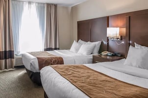 Suite, Non Smoking (2 Queen Beds) | Premium bedding, desk, iron/ironing board, free cribs/infant beds