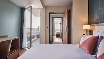 Literie de qualité supérieure, bureau, chambres insonorisées