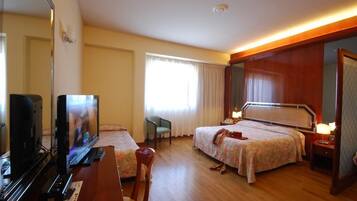 Minibar, in-room safe, desk, blackout curtains