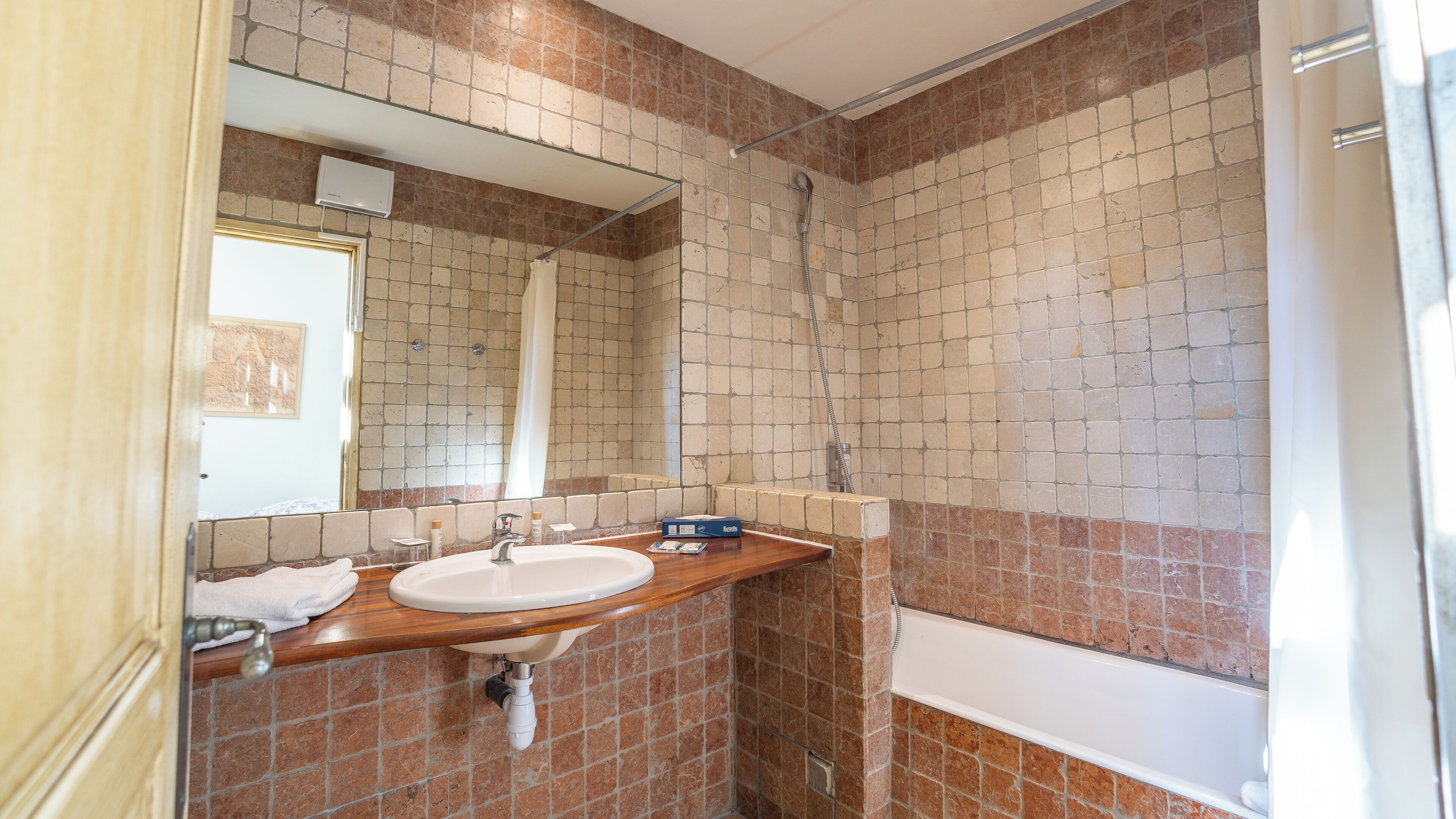 free toiletries, hair dryer, towels, soap