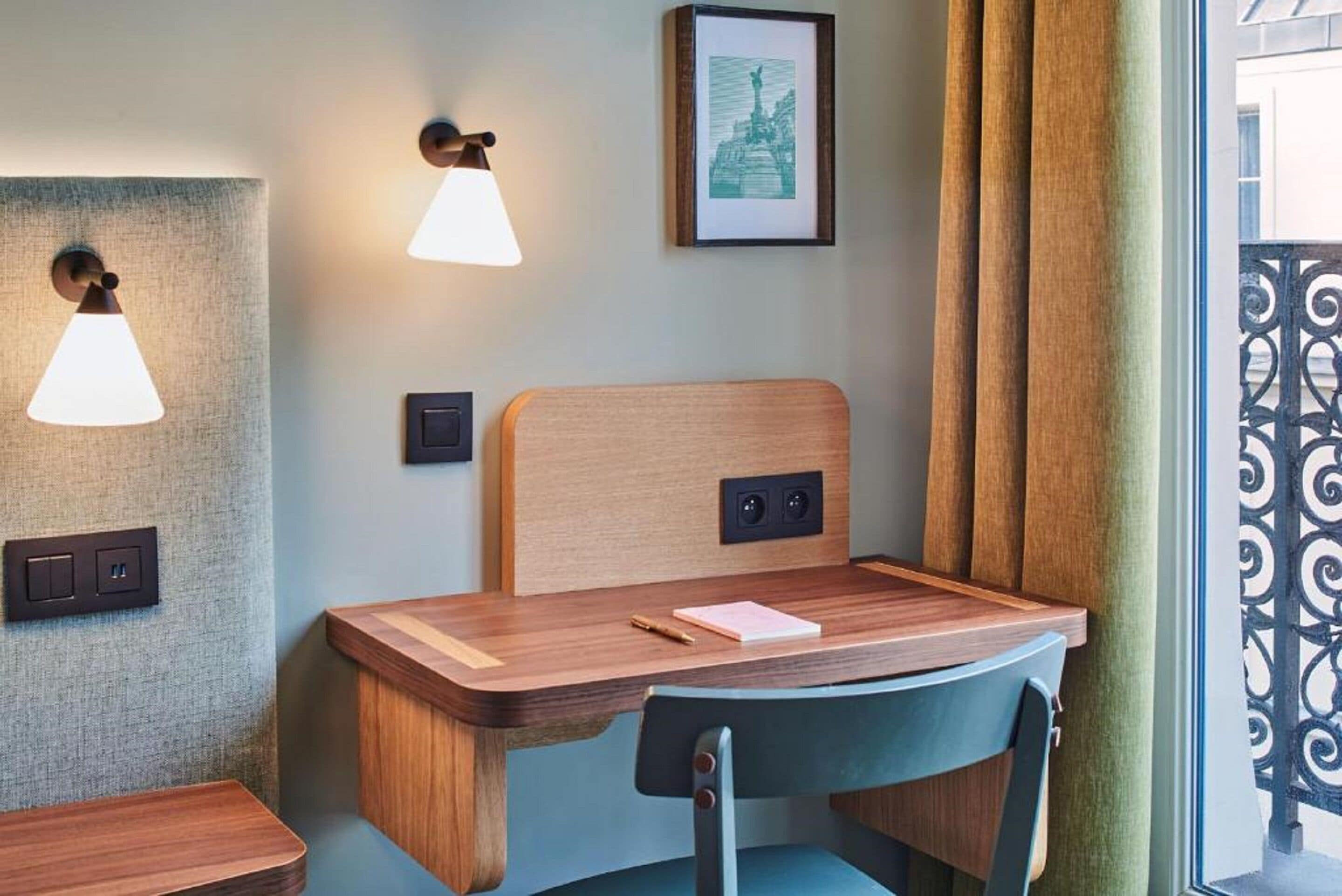 twin room | in-room safe, desk, blackout curtains, soundproofing