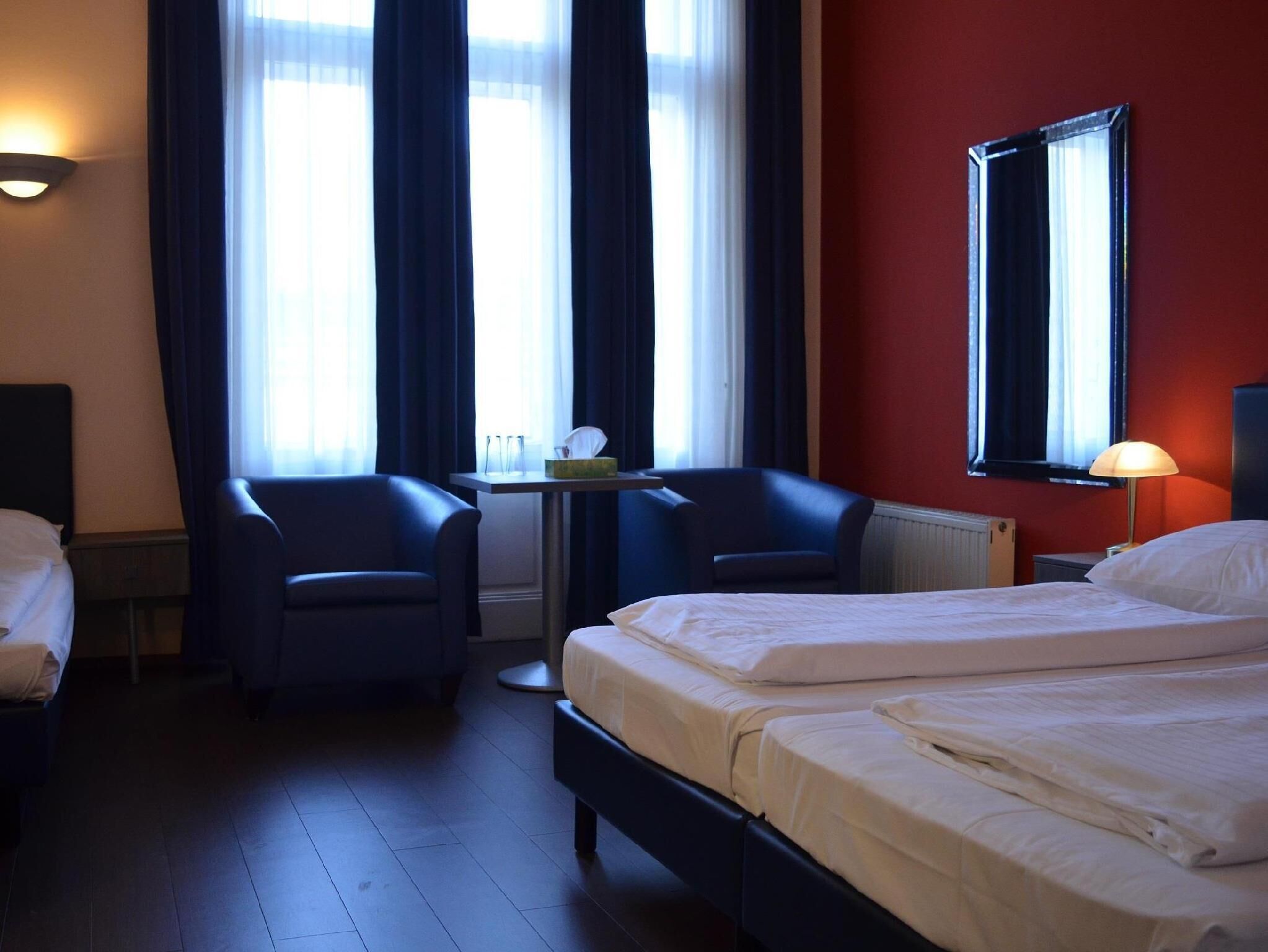 Minibar, in-room safe, desk, blackout curtains