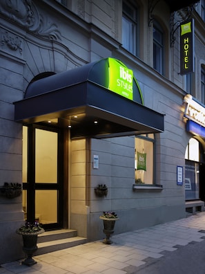 Front of property – evening/night