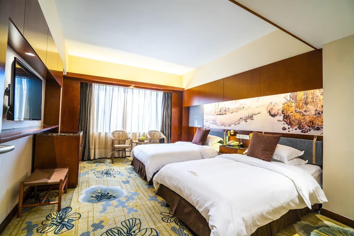 In-room safe, desk, blackout curtains, iron/ironing board