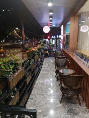 Front of property – evening/night