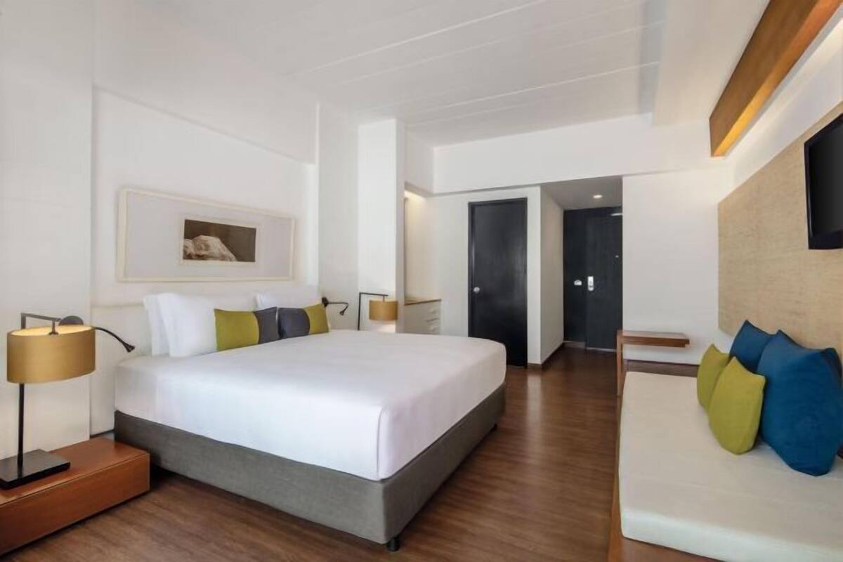 Sábanas de algodón egipcio, ropa de cama de alta calidad, minibar