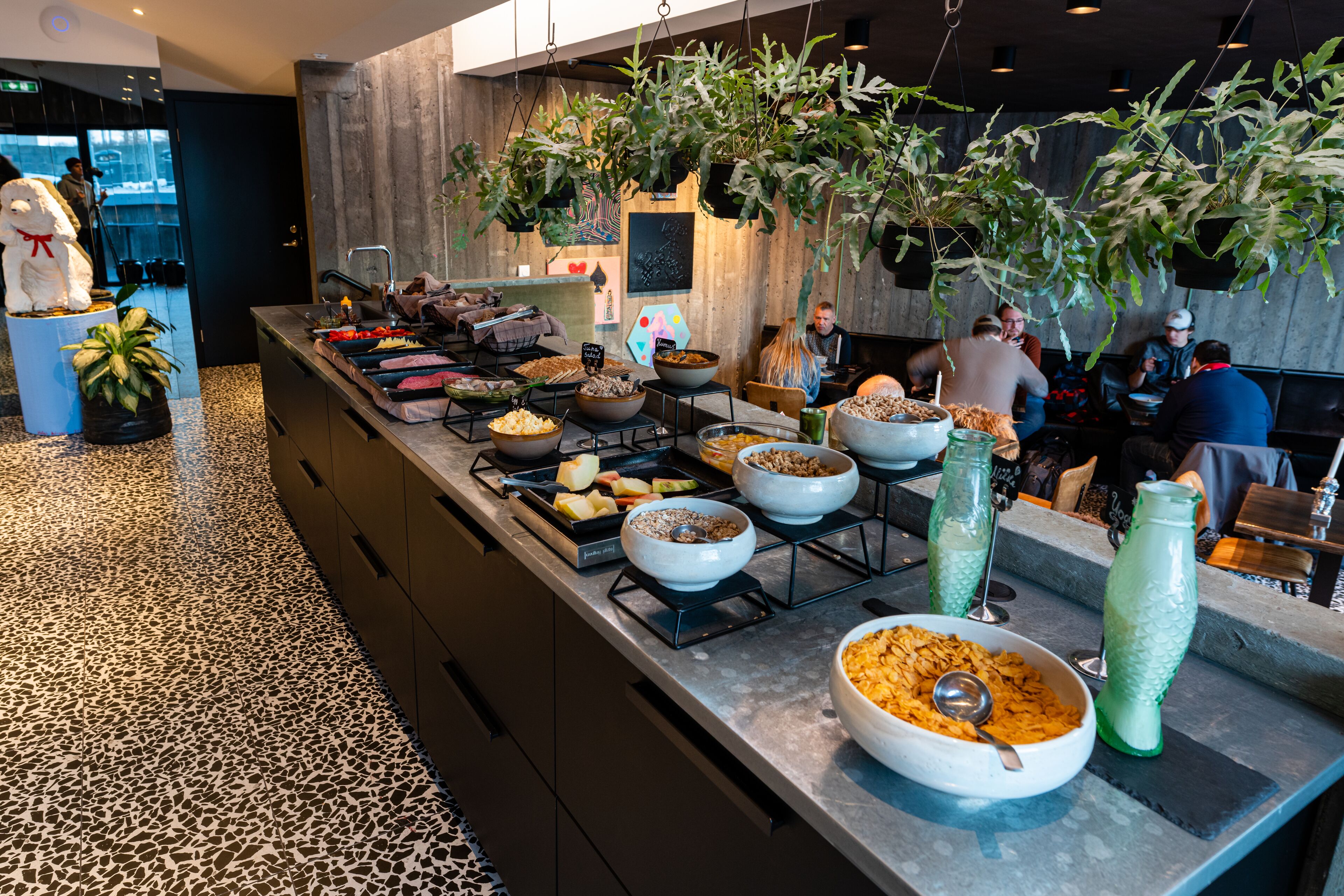 daily buffet breakfast (isk 2500 per person)