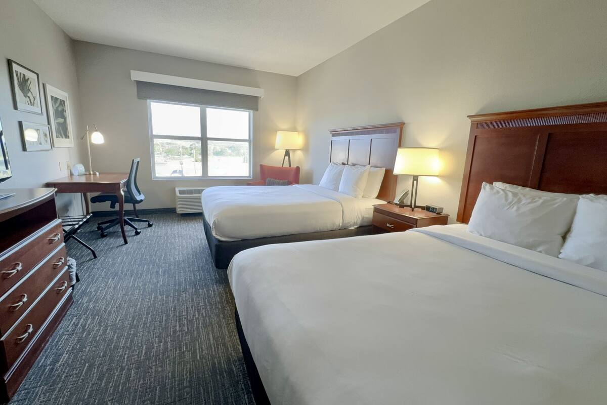 in-room safe, desk, blackout curtains, iron/ironing board