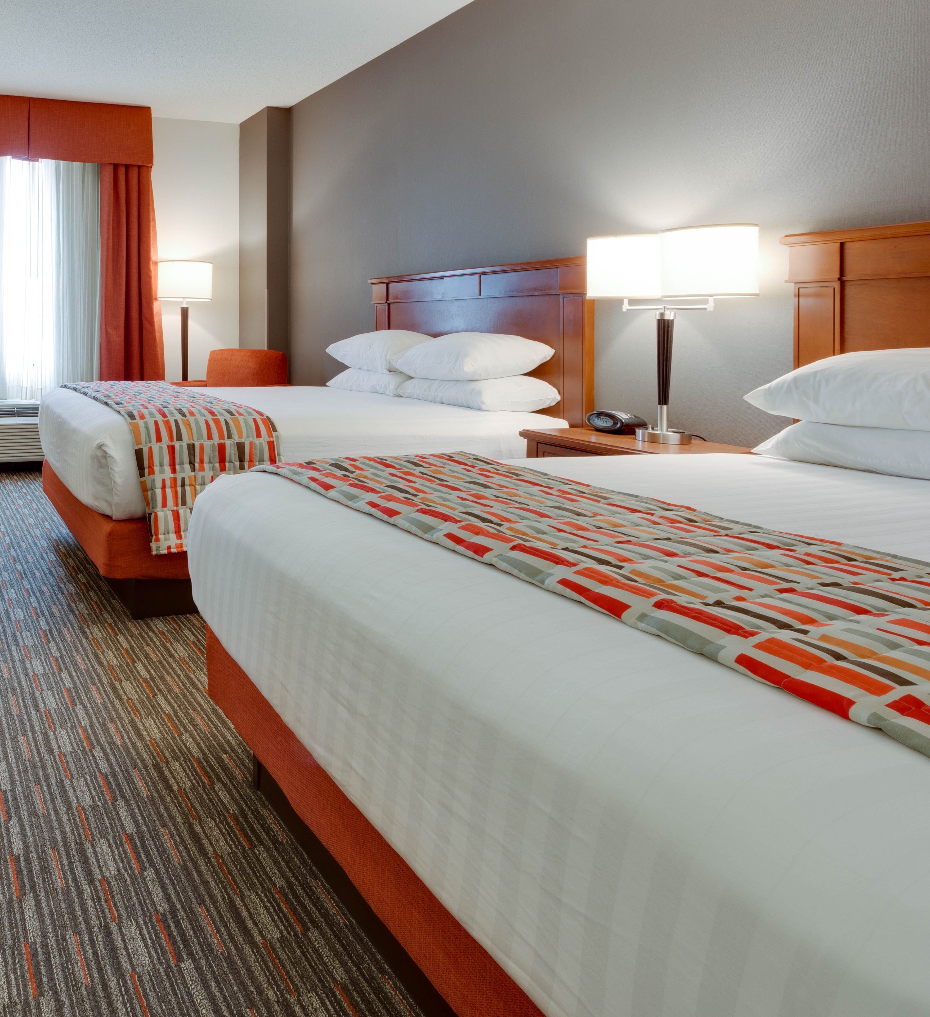 Desk, blackout curtains, iron/ironing board, free cots/infant beds