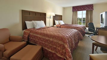 Ropa de cama de alta calidad, escritorio, cortinas opacas
