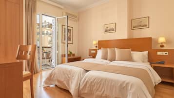 Superior Double or Twin Room | Minibar, in-room safe, desk, laptop workspace