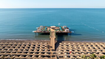 Private beach, beach cabanas, sun loungers, beach umbrellas