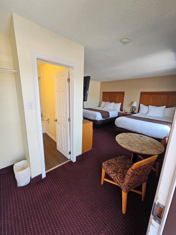 Standard Room, 2 Queen Beds | Desk, iron/ironing board, free WiFi, bed sheets