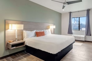 1 bedroom, hypo-allergenic bedding, minibar, desk