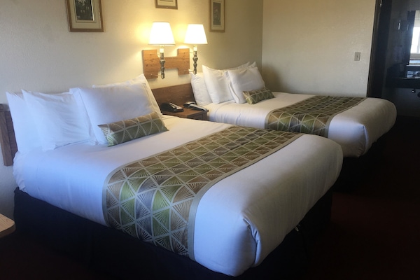 Room, 2 Queen Beds (No Pets) | In-room safe, blackout drapes, iron/ironing board, free WiFi