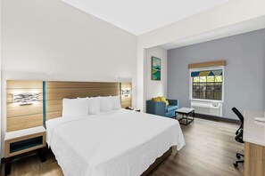 Kamer, 1 kingsize bed | Lakens van Egyptisch katoen, pillowtop-bedden, een minibar