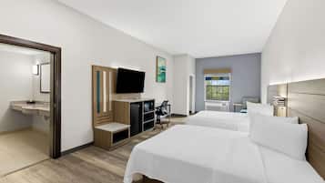 Habitación, 2 camas Queen size, con acceso para personas discapacitadas | Sábanas de algodón egipcio, camas con pillow-top y minibar