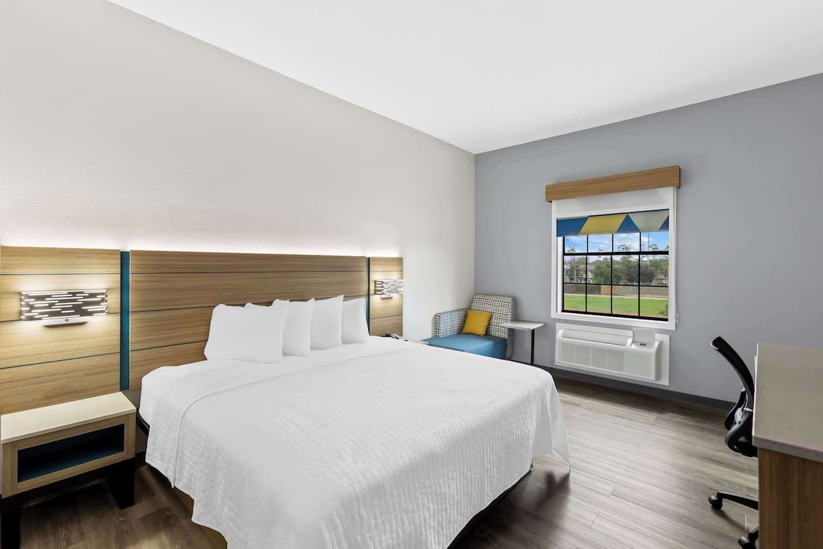 Room, 1 King Bed, Accessible | Egyptian cotton sheets, pillowtop beds, minibar, individually decorated