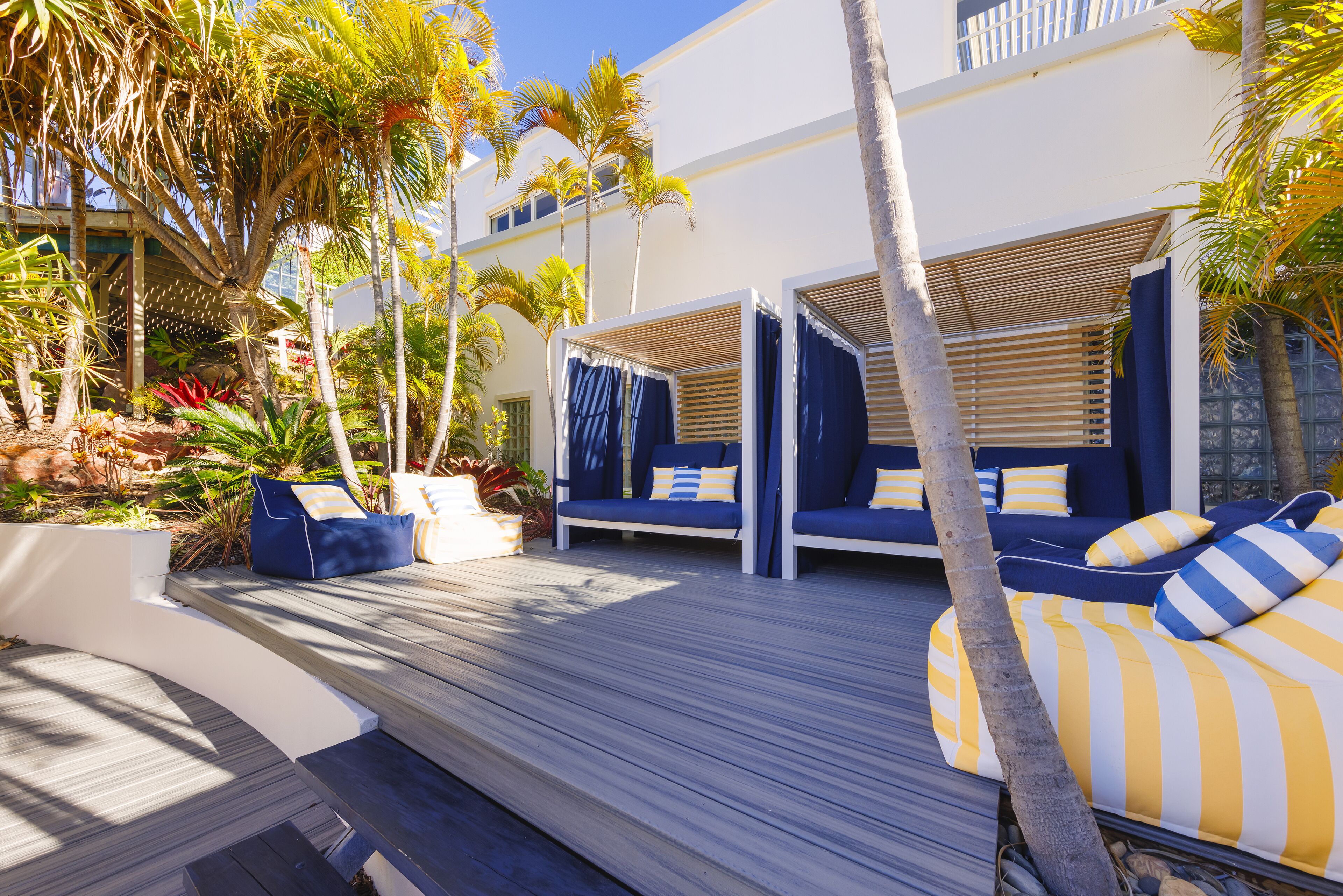 Indoor pool, outdoor pool, pool loungers