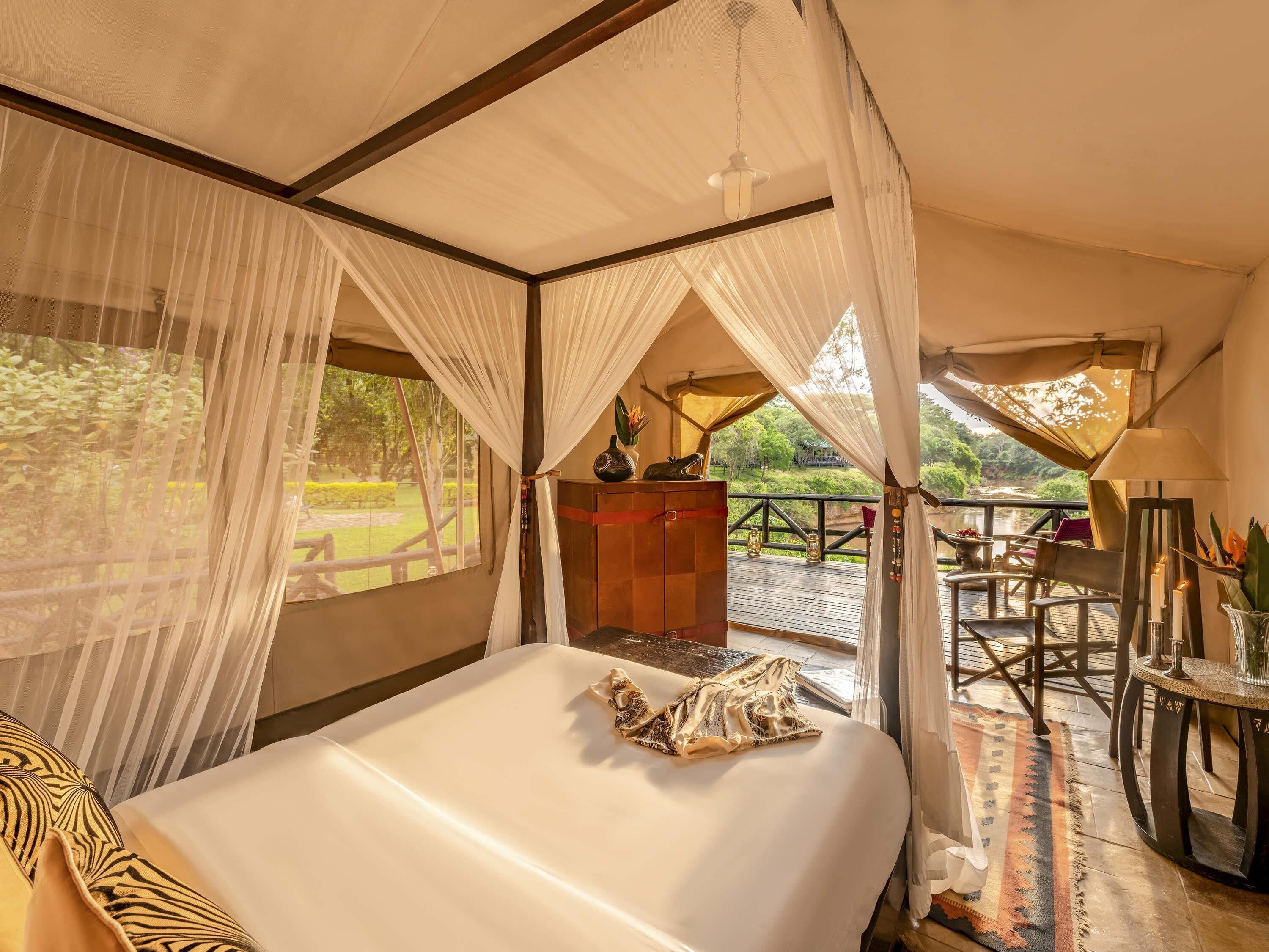 Room, 1 Queen Bed (Riverfront Tent with Queen Bed) | Pillowtop beds, minibar, in-room safe, desk