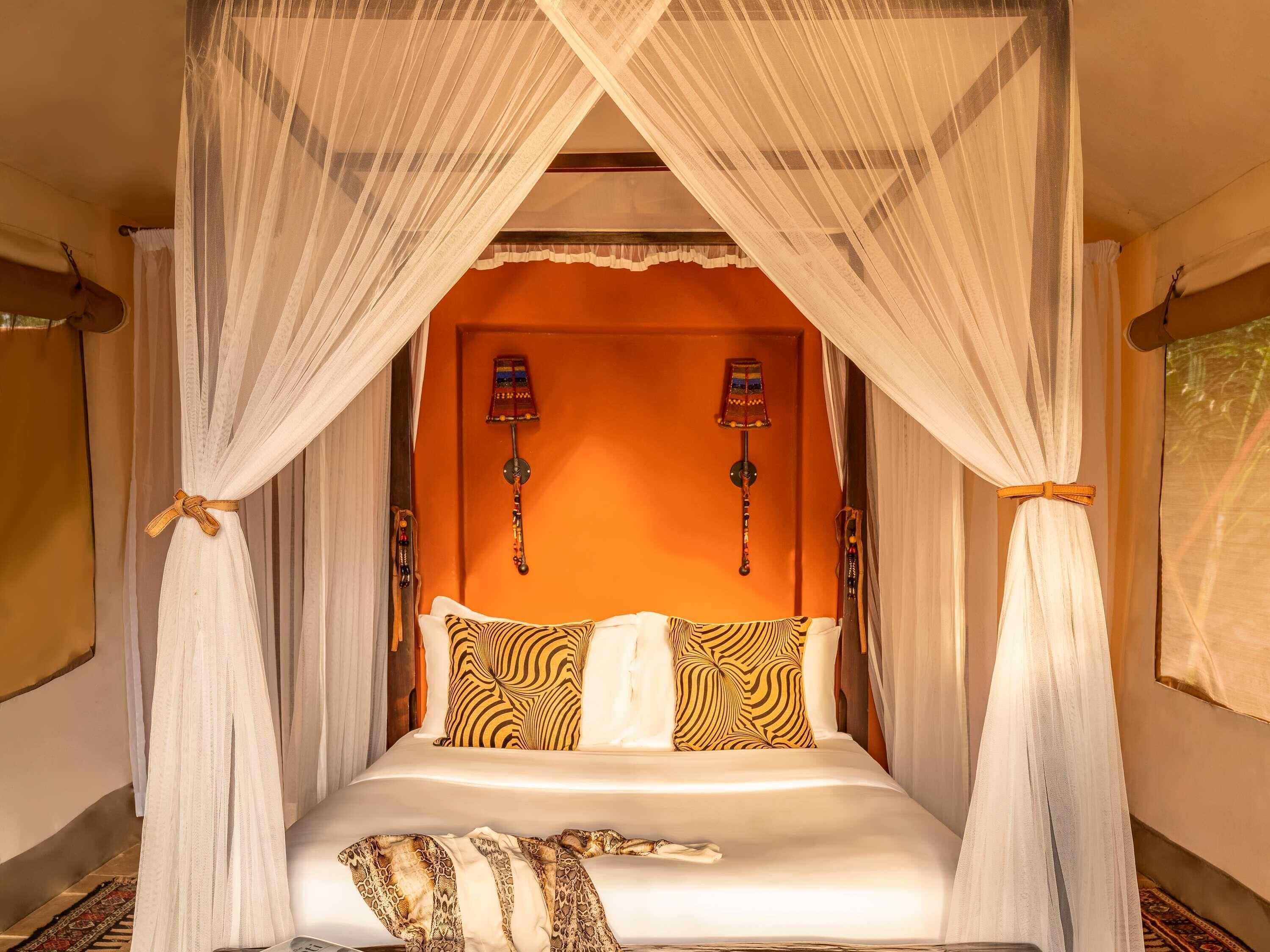 room, 1 queen bed (riverfront tent with queen bed) | pillow-top beds, minibar, in-room safe, desk