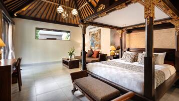 Svarga Pool Villa 101 | Premium bedding, minibar, in-room safe, blackout drapes