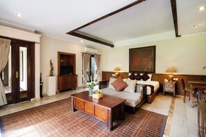 Bebek Deluxe Room, Rice Paddy View | Premium bedding, minibar, in-room safe, blackout drapes - Svarga Bebek Villas (Ubud)